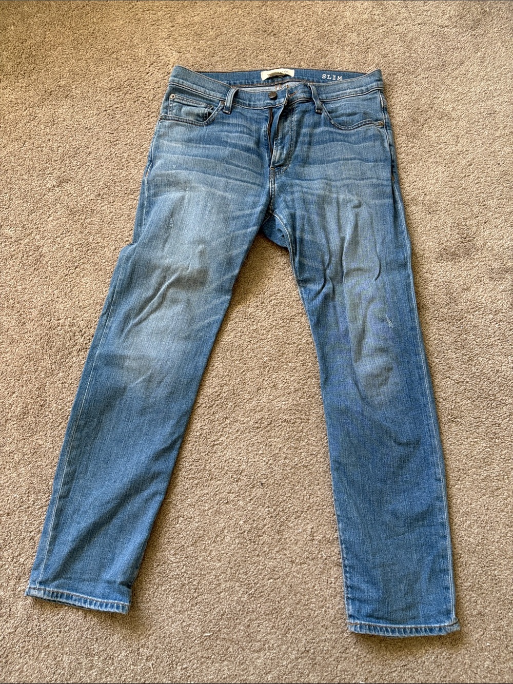 Madewell Slim Men's Denim Jeans in Medium Blue Wash 31x30